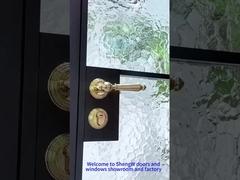 Ξύλινη γυάλινη πόρτα