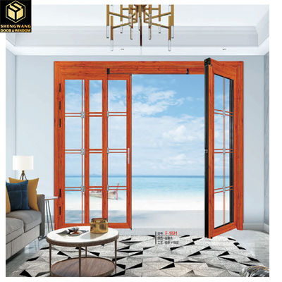 Κλειδί Κόκκινη PT πόρτες Powder Coated Αλουμινίου Στρίβοντας PT πόρτες 2mm πλαίσιο
