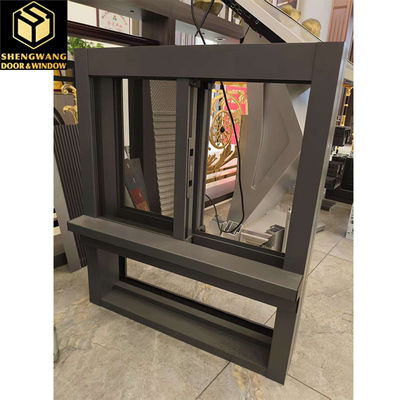 Βίλα Push Pull Curtain Wall Διαφανές παράθυρα από αλουμίνιο