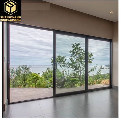 Βίλα Push Pull Curtain Wall Παράθυρο Διαφανές Παράθυρο Αλουμινίου Με Συρόμενο Πλαίσιο