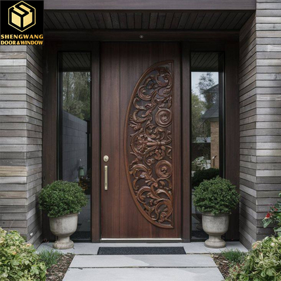 60mm And 70mm Thickness Aluminium Door For Room Apartment With Fire Rated Steel Door