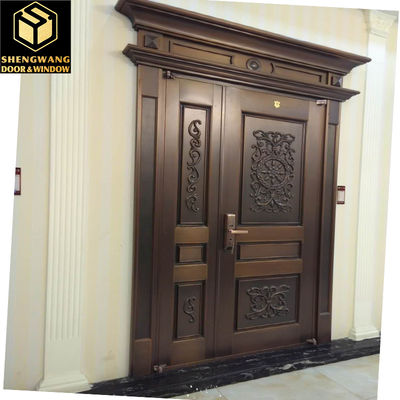 ODM Αλουμινένιες Πόρτες Κήπου Πεζών με Κούνια Επιφάνεια Απομίμησης Χαλκού Μεταλλική Πύλη Εξωτερικού Χώρου